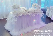 Оформление свадьбы Sweet love
